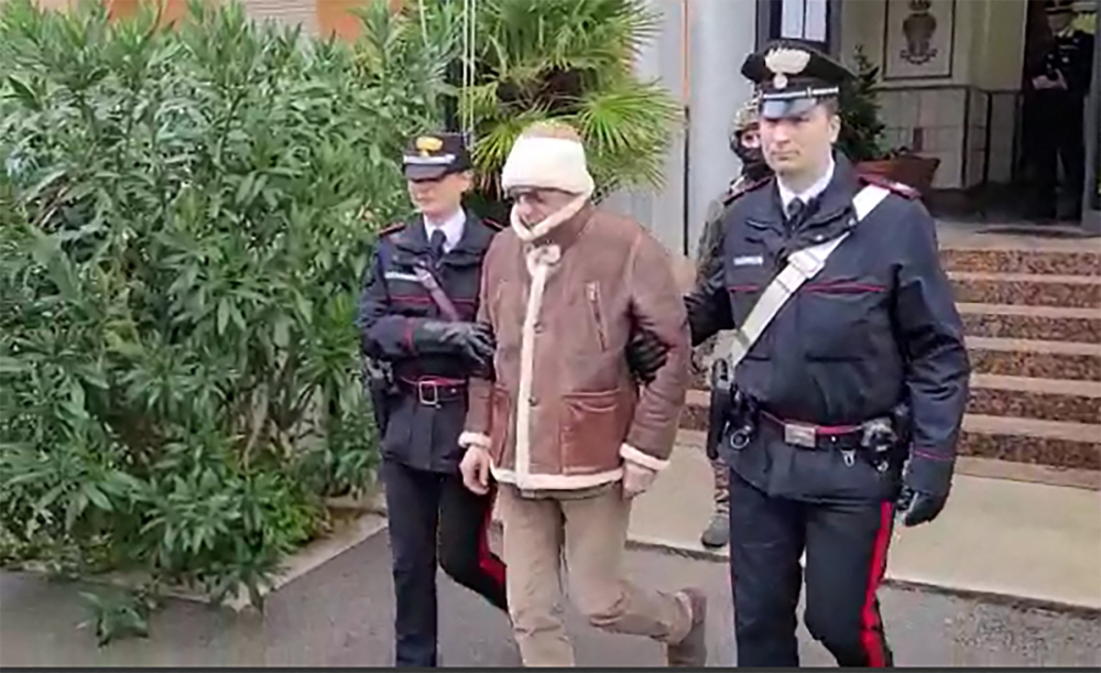 Sicilian Mafia boss Matteo Messina Denaro, captured in January after three decades on the run, has died in hospital in central Italy, the ANSA news agency reported today. — AFP pic/Handout/Italian Carabinieri Press Office