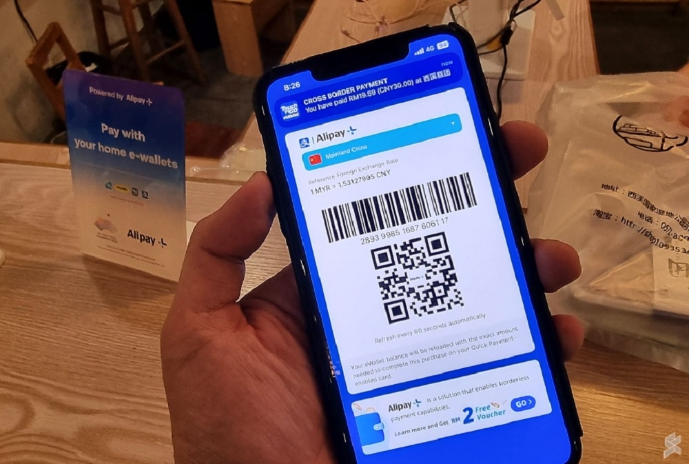 Under its cross-border partnership with Alipay , TNG eWallet is among the 10 supported foreign wallets that are accepted in mainland China. — SoyaCincau pic 