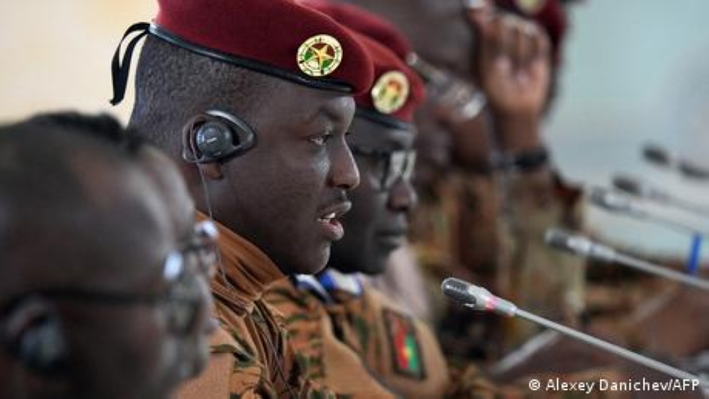 Burkina Faso junta leader Ibrahim Traore, who came to power in a 2022 coup, said the country's priority was ‘security.’ ― DW pic