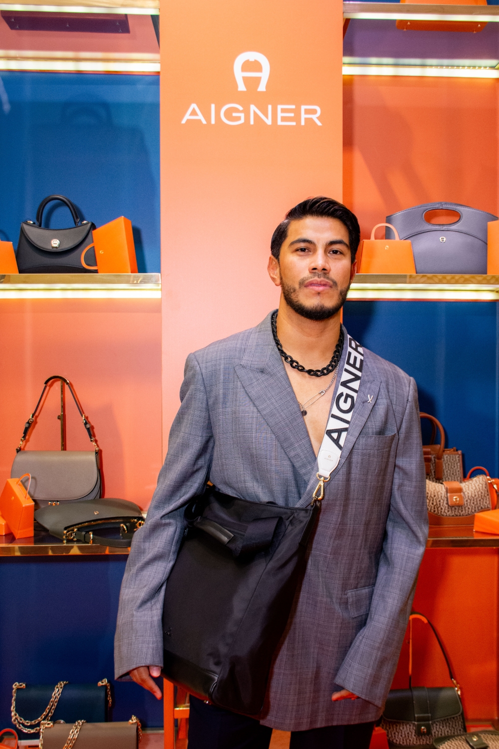 Actor Azrel Ismail was one of the guests at Aigner's cocktail party to celebrate the brand's latest collection. — Picture courtesy of The Melium Group