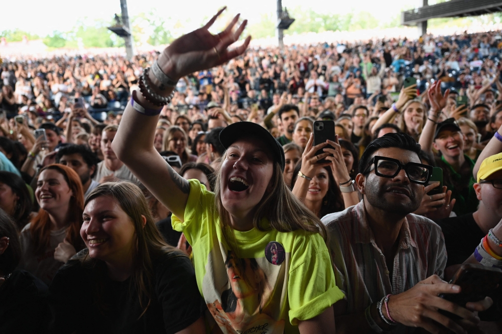 The All Things Go music festival kicked off its 2023 edition yesterday at Maryland’s historic Merriweather Post Pavilion amphitheatre, spanning two days for the first time, with a women-led bill and headliners including Lana Del Rey, boygenius, Carly Rae Jepsen and Maggie Rogers. — AFP pic