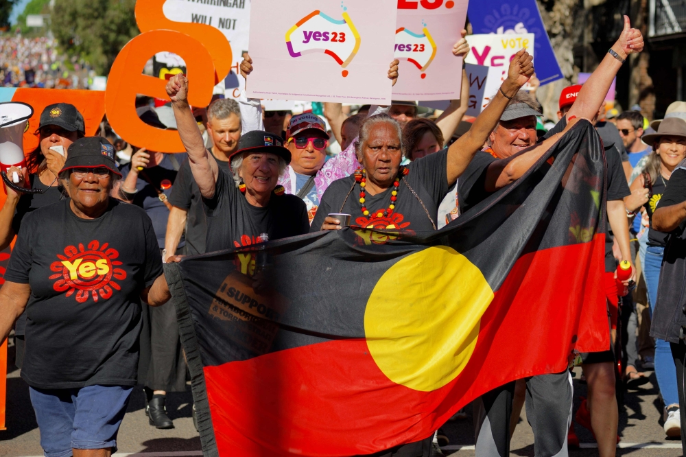 A referendum aimed at elevating the rights of Indigenous Australians has instead triggered a torrent of racist slurs and abuse, with toxic debate spreading online and in the media. — AFP pic