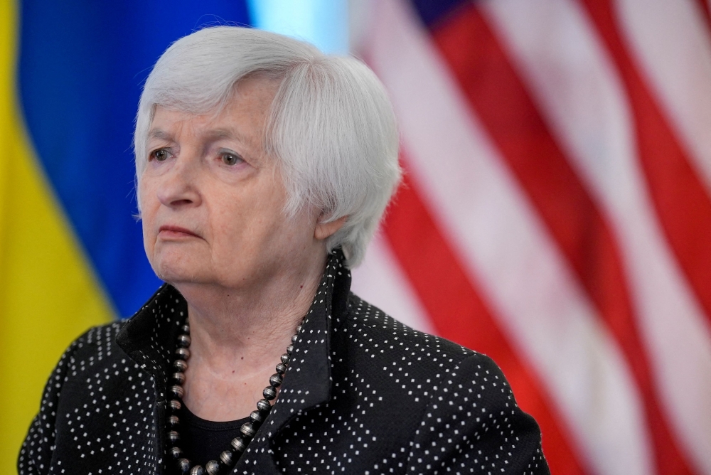 Treasury Secretary Janet Yellen repeated her longstanding view that the United States does not want to decouple economically from China.― Reuters pic