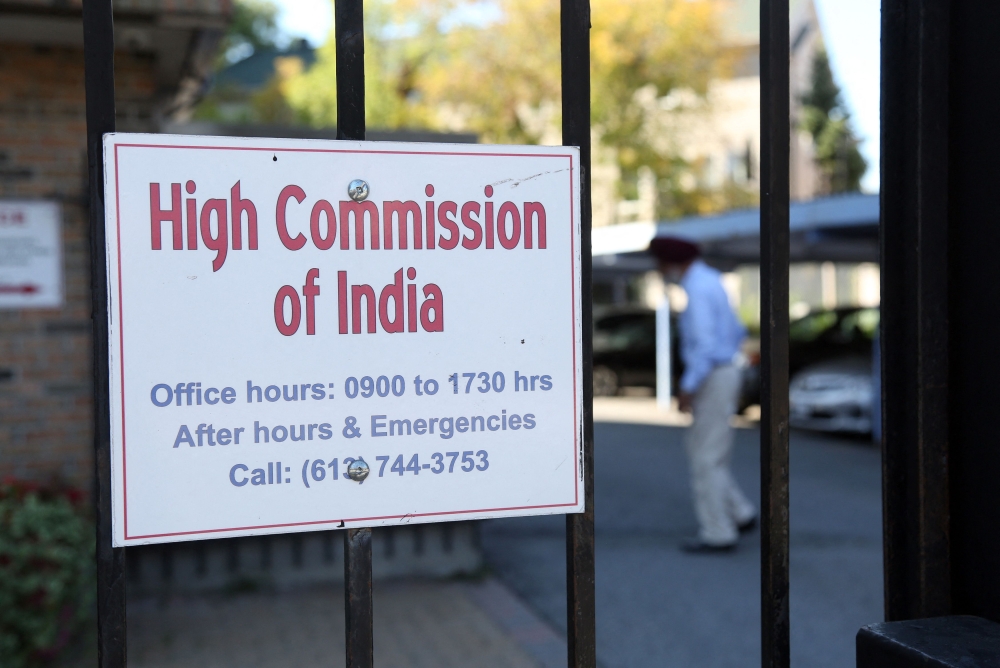 The High Commission of India in Ottawa, Canada. — AFP pic