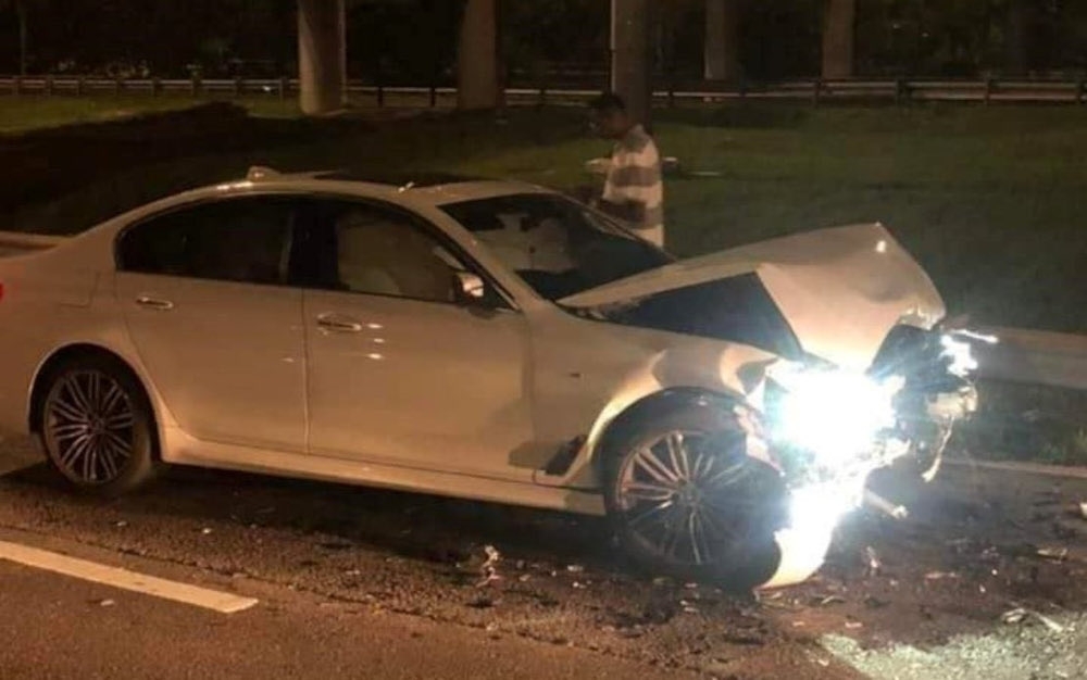Penang police chief Datuk Khaw Kok Chin said the 41-year-old woman, who works as a bank officer in the state, claimed she accidentally entered the wrong lane after dining at a restaurant on Persiaran Karpal Singh. — Picture from X/Bernama 