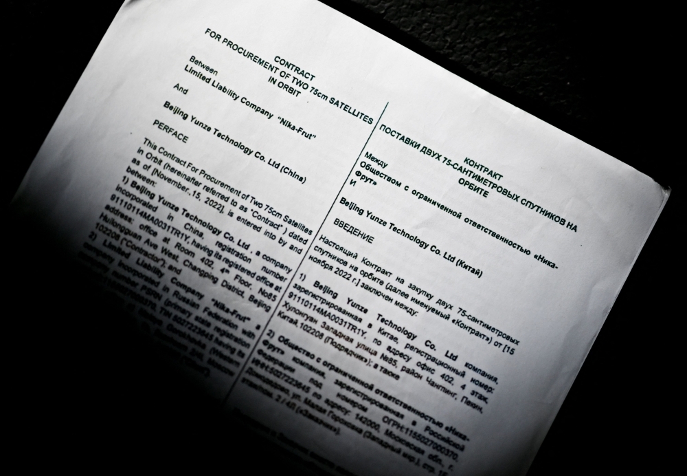 According to a source, Wagner even ordered images of Russian territory at the end of May 2023, all along the route between the Ukrainian border and Moscow that was seized by Wagner's forces at the end of June, during the brief mutiny. — AFP pic