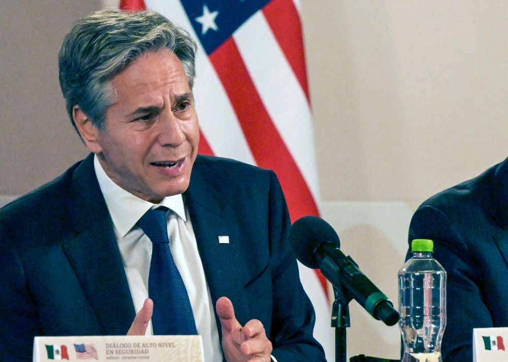 US Secretary of State Antony Blinken 'highlighted the need to coordinate and deconflict our activities,' State Department spokesman Matthew Miller said. — AFP pic