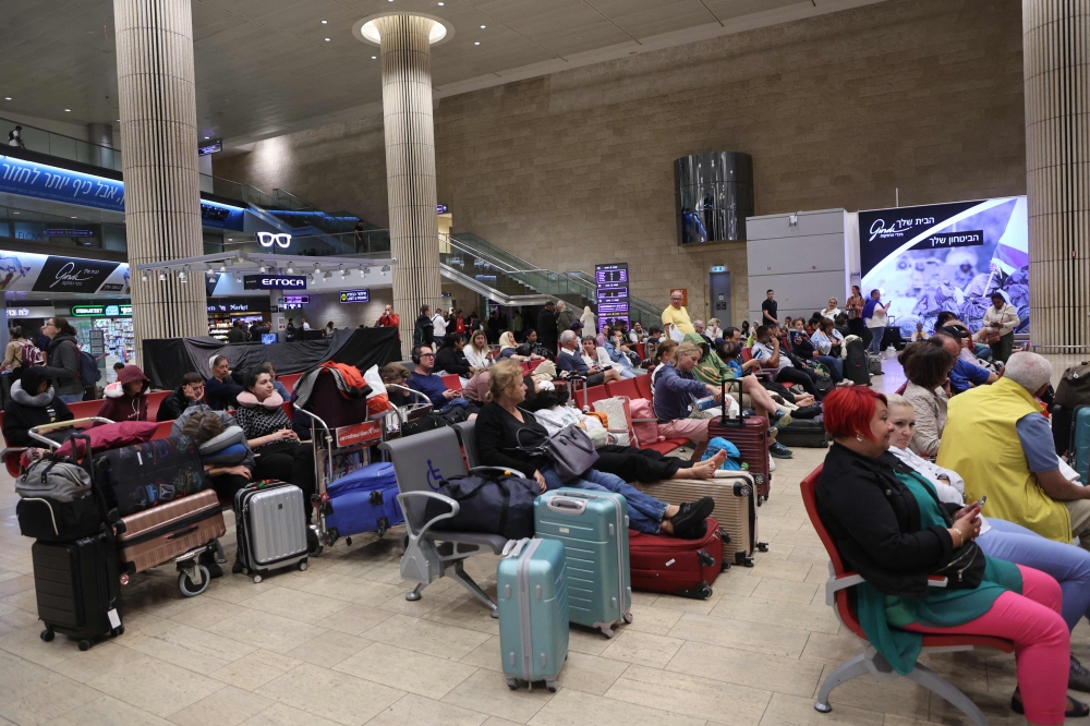 Major airlines cancelled dozens of flights to Tel Aviv this weekend after Palestinian militant group Hamas launched a surprise large-scale attack against Israel. — AFP pic