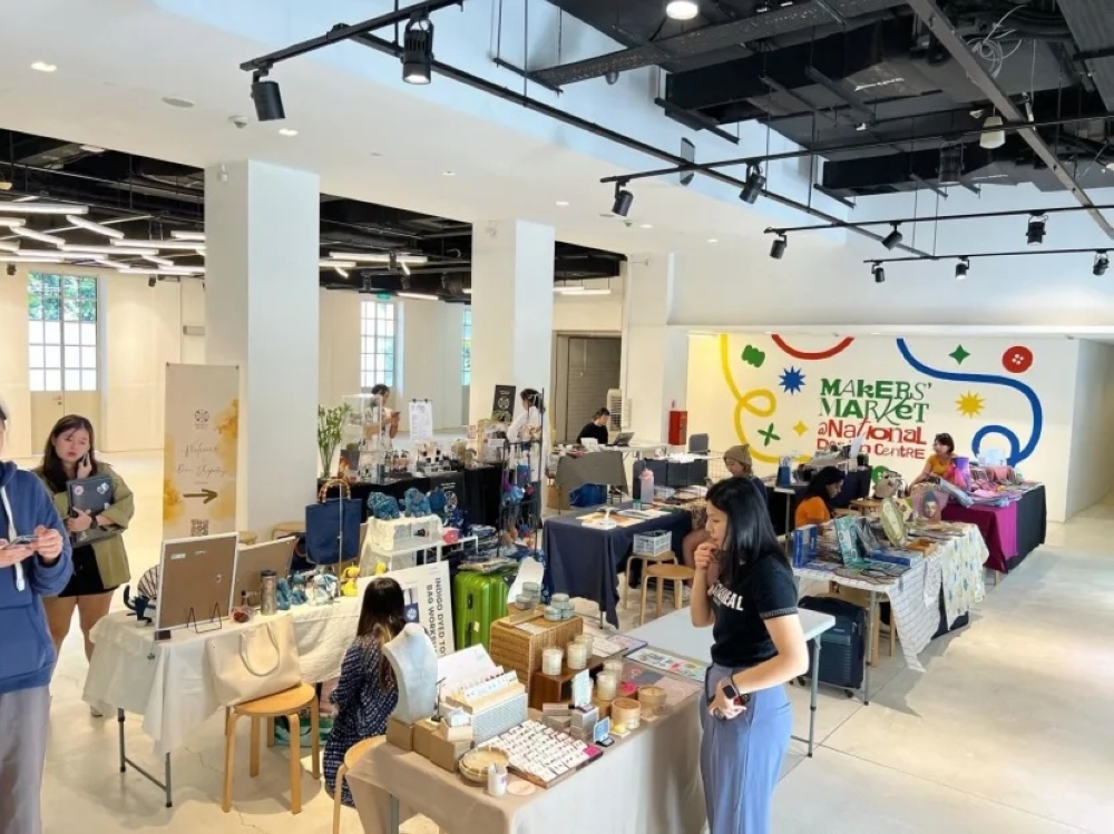 Customers at the first Flagship Makers’ Market at the National Design Centre in August. — TODAY pic