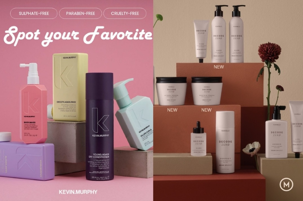 Haircare brands Kevin Murphy and Montibello will offer RM10 haircuts at KL Eco Concourse — Pictures via Instagram/kevinmurphy.my and Instagram/montibello.my  