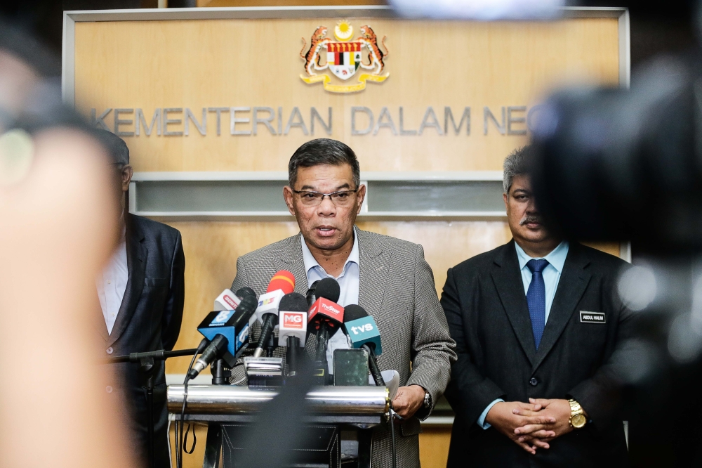 After five days of meetings with various religious groups, Home Minister Datuk Seri Saifuddin Nasution said they are about to send their recommendations to the Conference of Rulers for the next step in the Allah issue. — Picture by Sayuti Zainudin