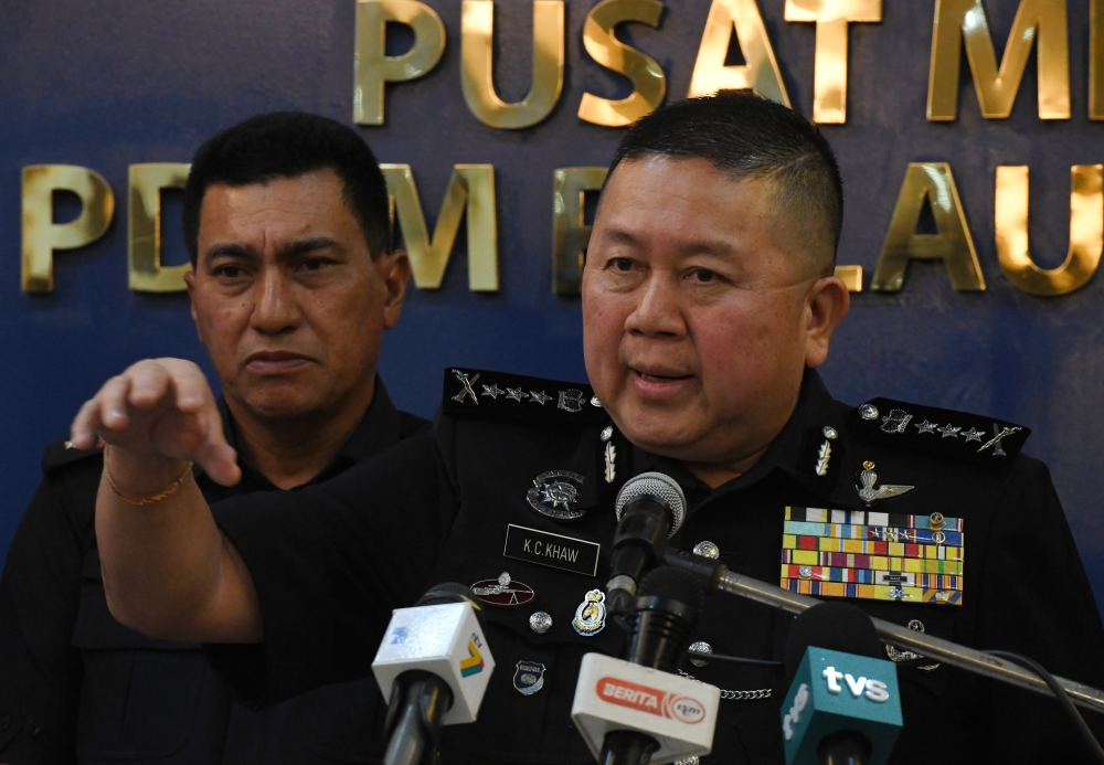 Penang Police chief Datuk Khaw Kok Chin said this was the instruction from the Inspector-General of Police (IGP) Tan Sri Razarudin Husain during a meeting on Thursday (October 5). — Bernama pic