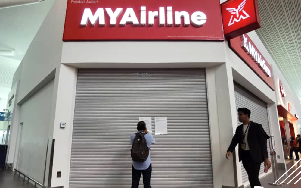 Earlier today, MYAirline issued a statement saying that it has come to this ‘extremely painful decision’ because of financial pressures that have made it necessary to suspend operations pending the shareholder restructuring and recapitalisation of the airline. — Picture from X/Bernama  