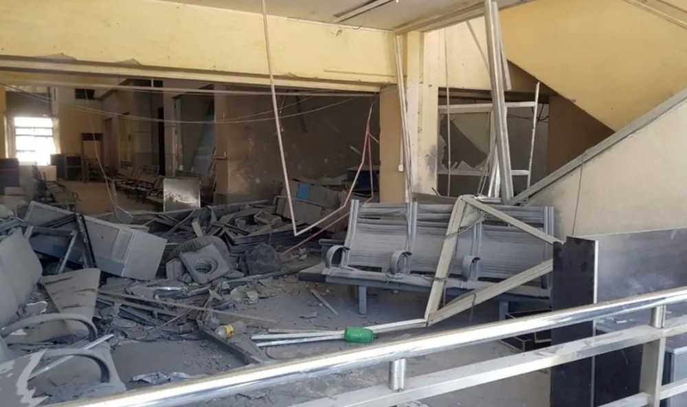 File picture shows damage at Damascus International Airport, Syria, in this handout released by SANA on June 12, 2022. — Reuters pic