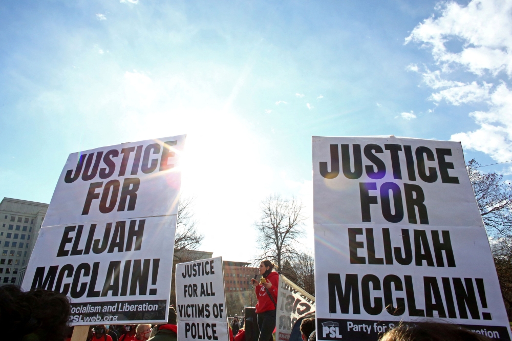 Protesters gather for a rally to call for justice for Elijah McClain in Denver November 21, 2020. — Reuters file pic
