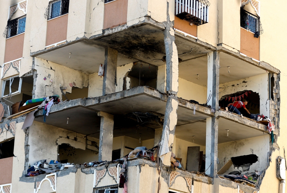 According to the Palestinian Ministry of Health today, the death toll in the Gaza Strip and West Bank has surged to 1,567 fatalities, with over 7,000 injuries. — Reuters pic