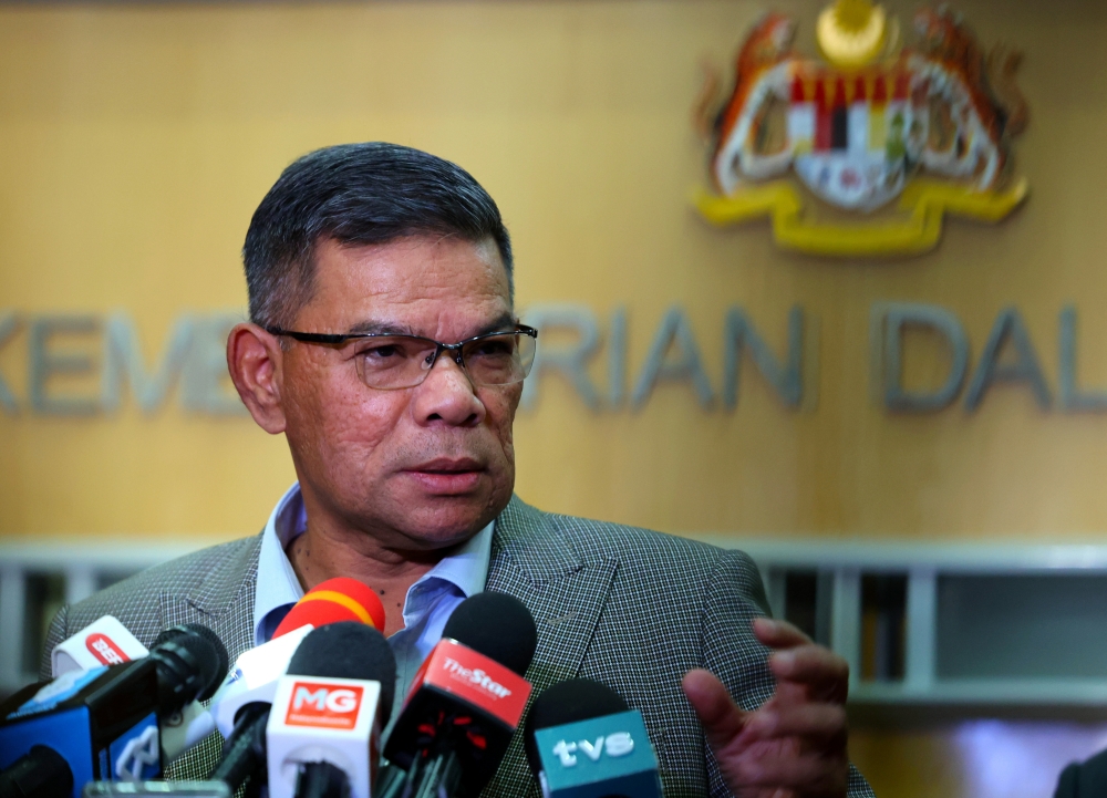 Datuk Seri Saifuddin Nasution Ismail says an allocation of RM10 million under Budget 2024 for the Home Ministry will let it set up three more temporary shelters for children of immigration detainees. ― Bernama pic