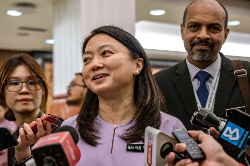 Youth and Sports Minister Hannah Yeoh was happy that most of the items under her ministry’s 'wishlist' had been approved by the prime minister. ― Picture by Firdaus Latif