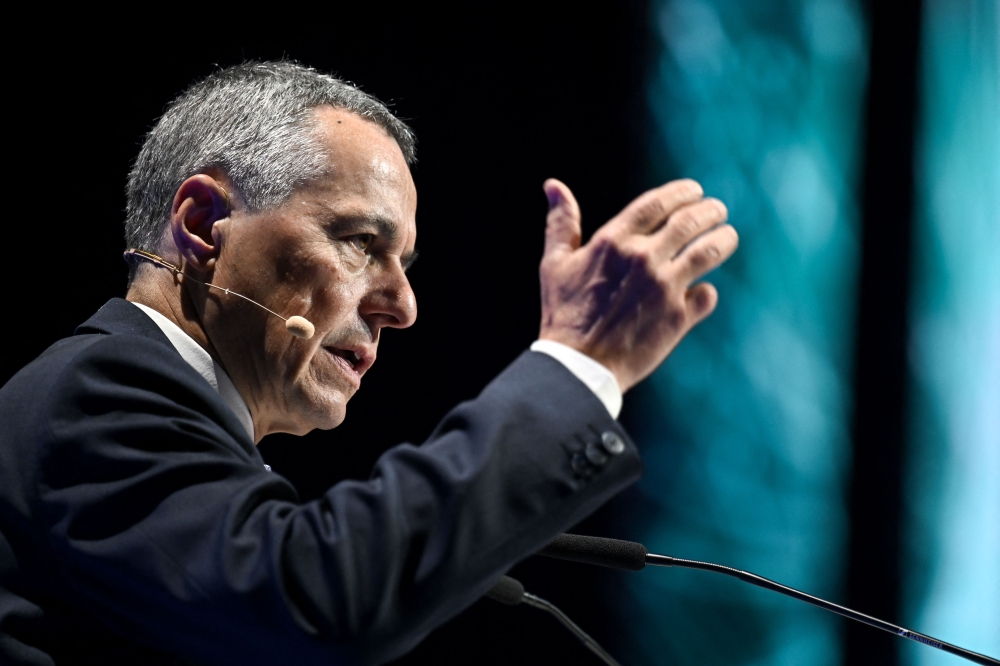 Switzerland’s foreign minister said today that Israel had the right to defend itself following a deadly attack by Hamas but said its response should be proportionate. — AFP pic