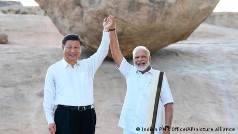 Asia's two rising powers, who in the past year have tried to position themselves as geopolitical influencers, are taking different tracks responding the Israel-Hamas conflict. ― DW pic