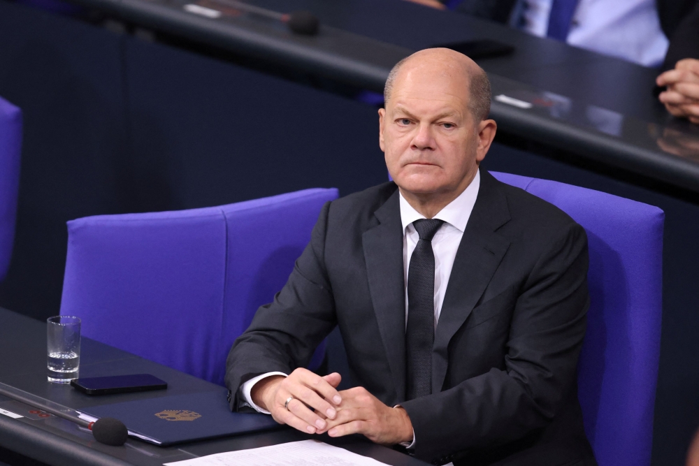File photo of German Chancellor Olaf Scholz in Berlin, Germany, October 12, 2023. — Reuters pic