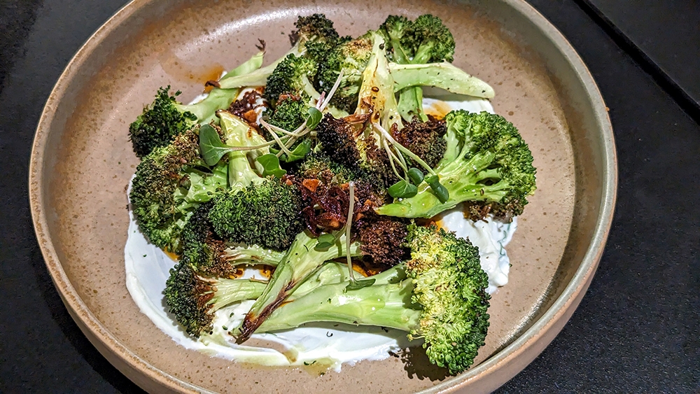 The Broccoli with Chilli Oil, where the house-strained labneh is the unexpected star.