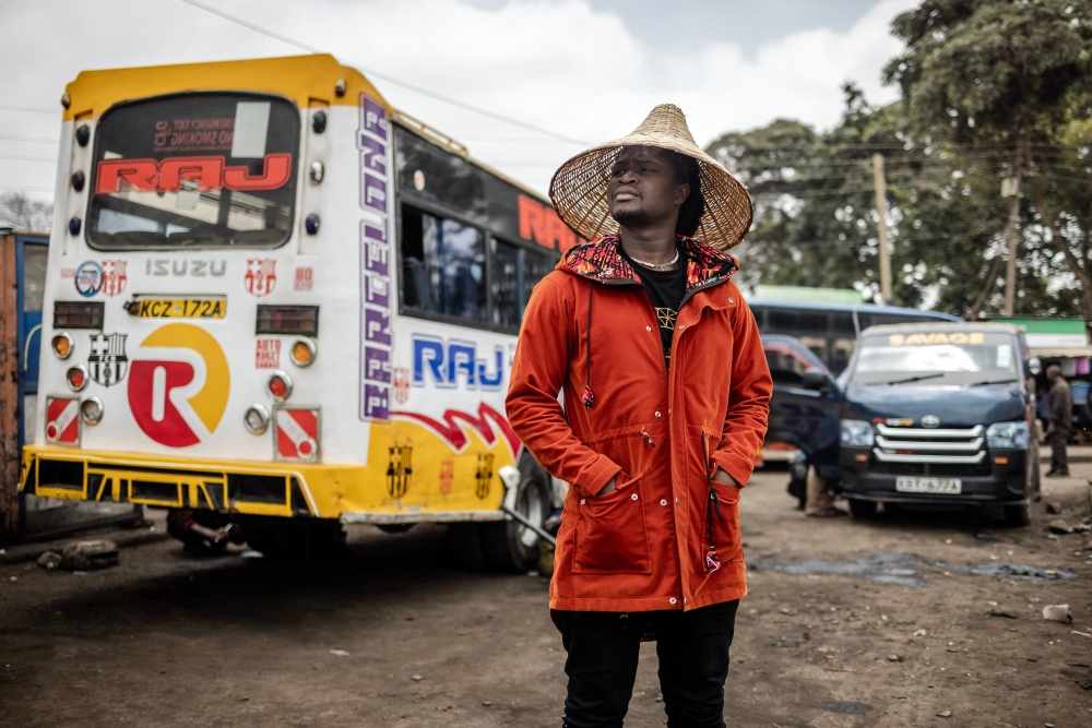 Kenyan rising fashion designer and Kibera Fashion Week founder David Ochieng, more popularly known as Avido, looks on as he scouts the locations for the main show of the Kibera Fashion Week in the informal settlement of Kibera in Nairobi September 18, 2023. — AFP pic
