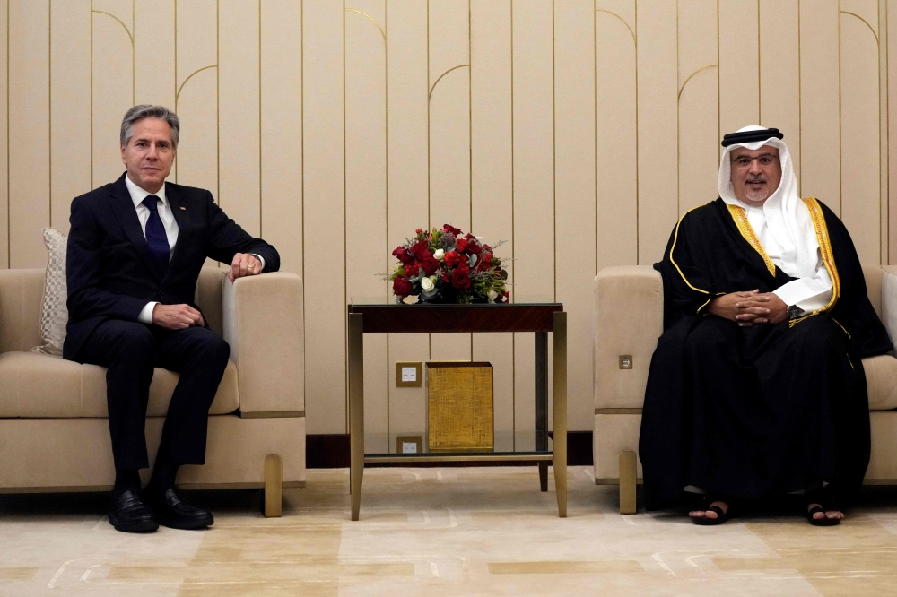 In Riyadh, Blinken was invited for a dawn closed-door meeting with oil-wealthy Saudi Arabia’s de facto ruler, 38-year-old Crown Prince Mohammed bin Salman, who is known to keep nocturnal hours even for high-level guests. — AFP pic