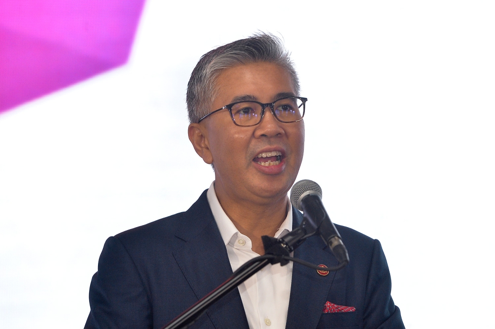 Investment, Trade and Industry Minister Datuk Seri Tengku Zafrul Aziz said in terms of trade, the impact of the Israel-Palestine conflict on Malaysia is small. — File picture by Miera Zulyana