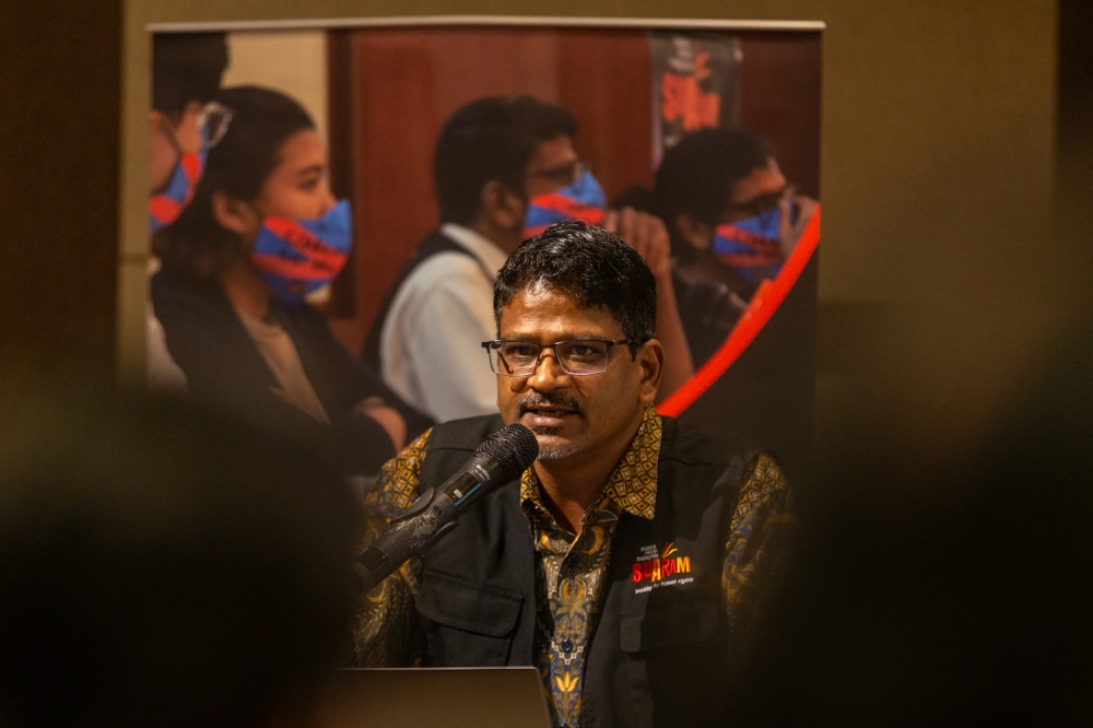 Suaram executive director Sevan Doraisamy strongly condemns the arrest of Kean Wong and has called for his immediate release. ― Picture By Raymond Manuel