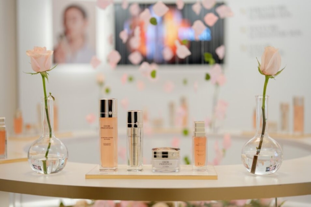 Visitors can discover the brand's products including new anti-ageing serum Prestige Le Nectar Premier. — Picture courtesy of Parfums Christian Dior 