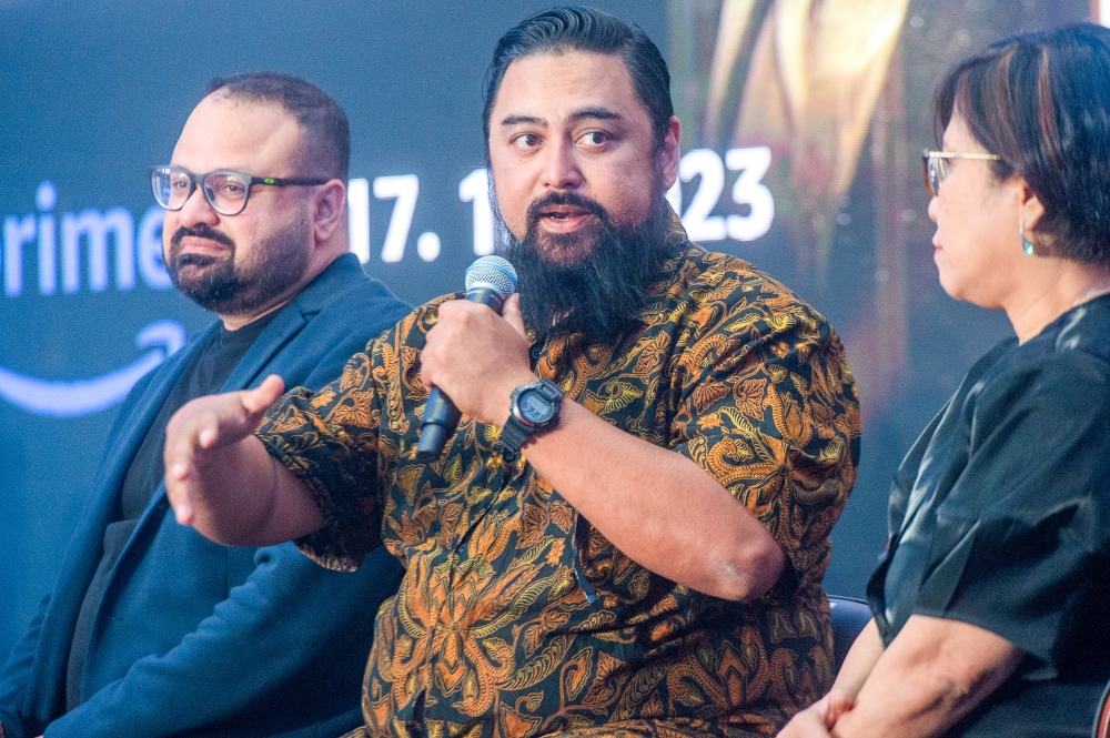 Creative director Megat Sharizal said that working the best part of working on a series for an OTT platform was the creative freedom. — Picture by Shafwan Zaidon 