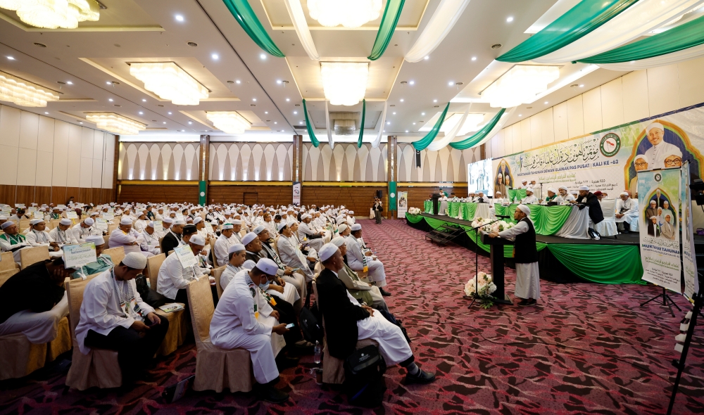 The election results were announced by PAS Muktamar Election Committee chairman Datuk Abdul Halim Tamuri at the 64th PAS Youth Muktamar which took place in Shah Alam, October 19, 2023. — Bernama pic 