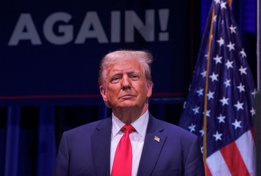 Trump, the frontrunner for the 2024 Republican presidential nomination, has claimed in legal filings that he has sweeping immunity from criminal charges for actions he took while serving as president from 2017 to 2021. — Reuters file pic