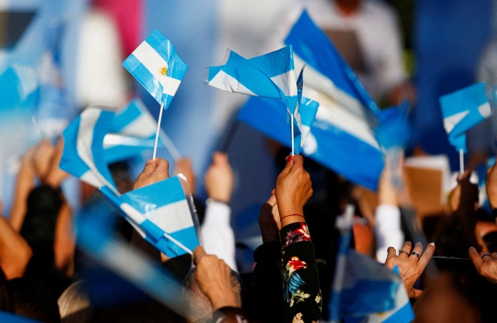 File photo of supporters of Argentina’s presidential candidate Patricia Bullrich of Juntos por el Cambio party attending the closing event of her electoral campaign ahead of the October 22 general election, in Buenos Aires, Argentina October 19, 2023. — Reuters pic
