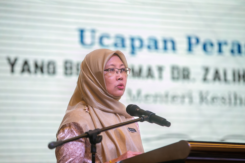Health Minister Dr Zaliha Mustafa said the ministry will develop a mental health action plan for children and teenagers to overcome the rise in mental health cases involving that group. — Picture By Raymond Manuel