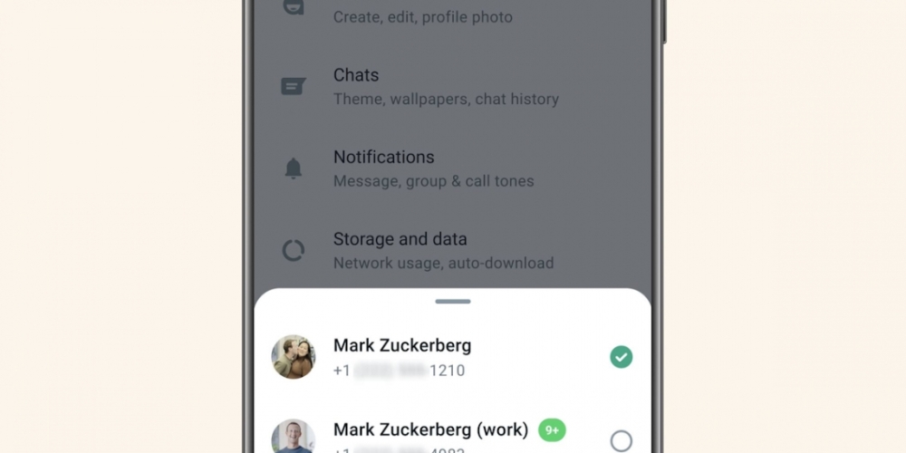 Meta recently announced it is rolling out a new update that allows users to run two different WhatsApp accounts on a single phone. — Pictures by SoyaCincau