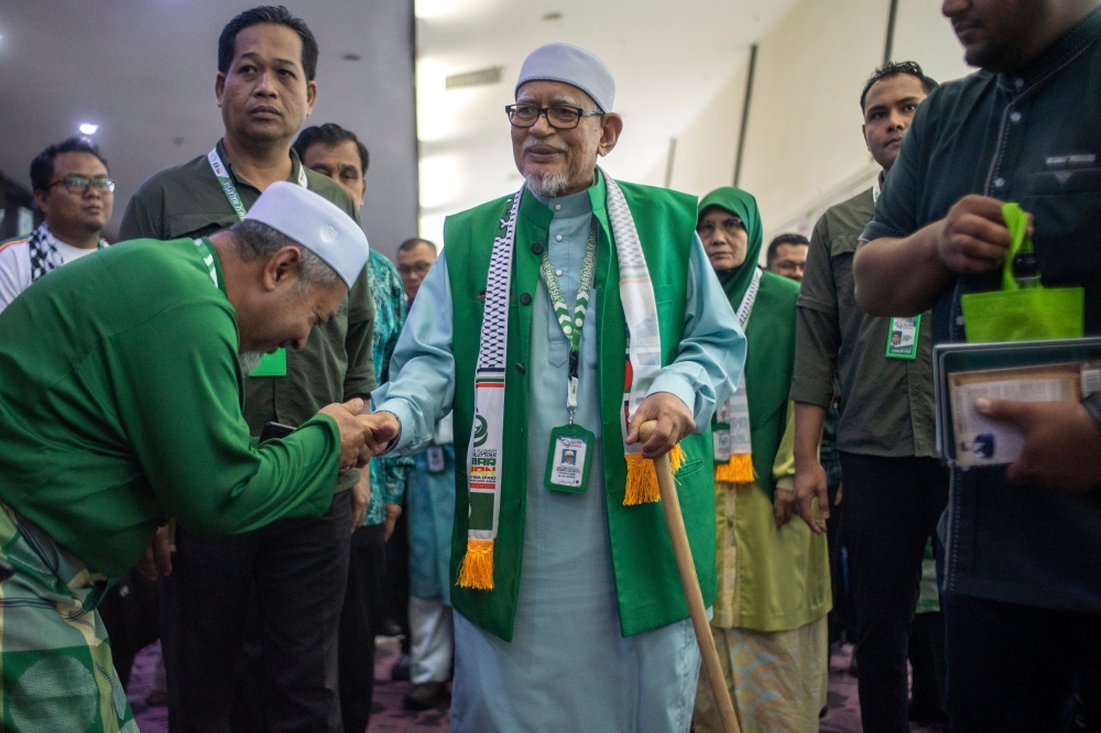 Last Friday, PAS president Tan Sri Abdul Hadi Awang conceded that PAS remains a party alien to minority communities and pledged to be ‘fair’ to all. — Picture by Shafwan Zaidon