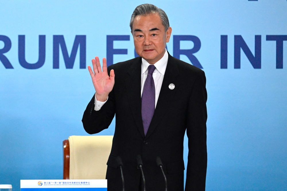 Foreign Minister Wang Yi, the highest-ranking Chinese official in the US capital in nearly five years, will visit from Thursday through Saturday against a backdrop of friction over trade, Ukraine, the Middle East, Taiwan and China’s assertive actions at sea near the Philippines. — AFP pic