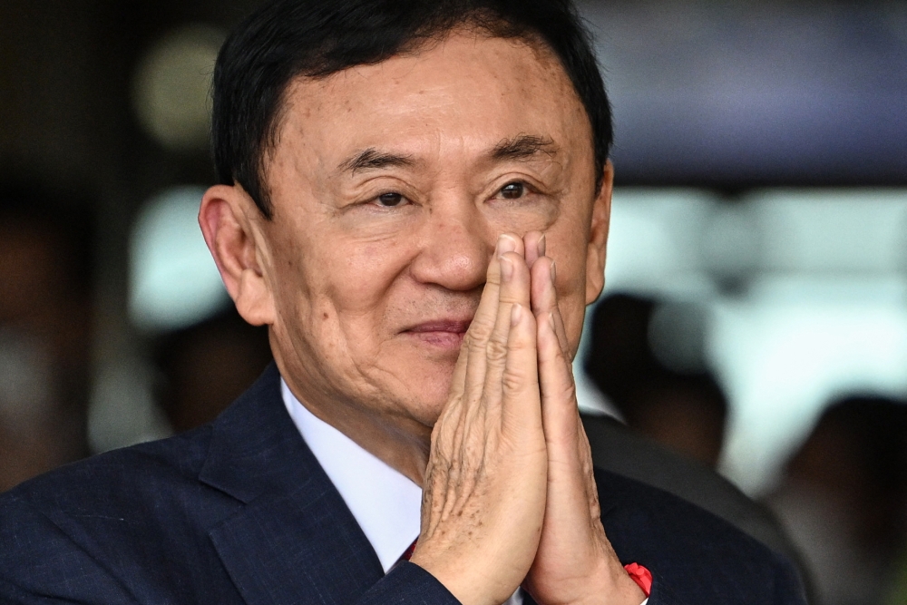 Jailed former Thai prime minister Thaksin Shinawatra has undergone orthopaedic surgery, prison officials said, his second operation in the space of a few weeks. — AFP pic