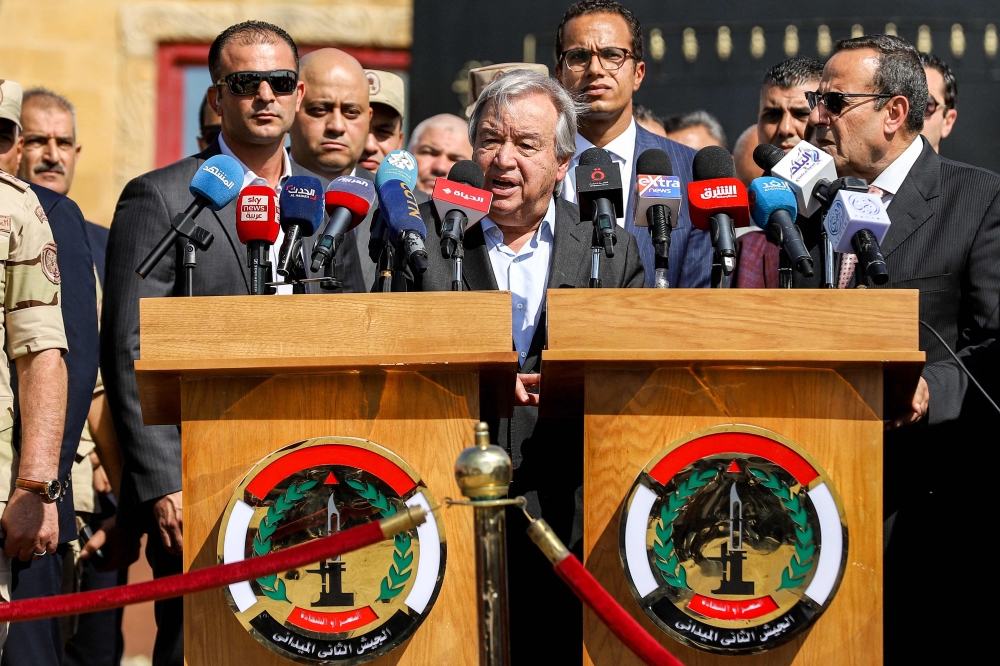 UN Secretary-General Antonio Guterres also said that the Hamas attacks ‘did not happen in a vacuum’ as the Palestinians have been ‘subjected to 56 years of suffocating occupation’.