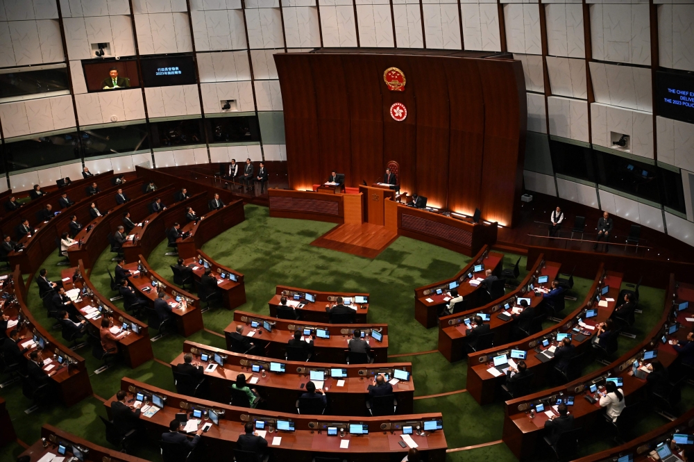 Hong Kong leader John Lee said Wednesday that the semi-autonomous city would create its own national security law in 2024. — AFP pic