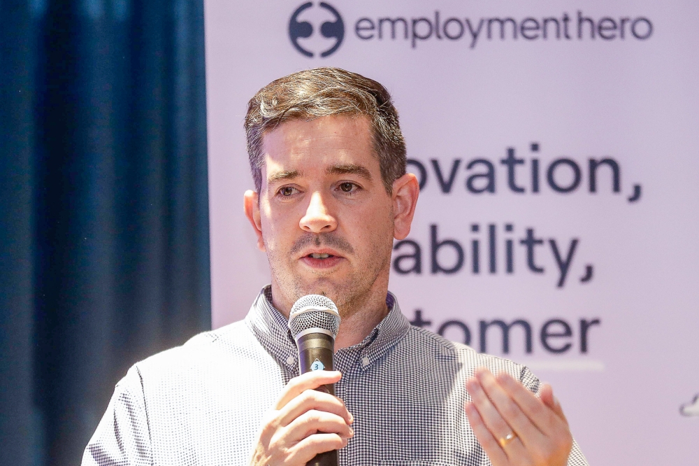 Managing Director of Employment Hero Kevin Fitzgerald speaks during the company’s ‘State of Recruitment’ report in Kuala Lumpur October 25, 2023. ― Picture by Sayuti Zainudin