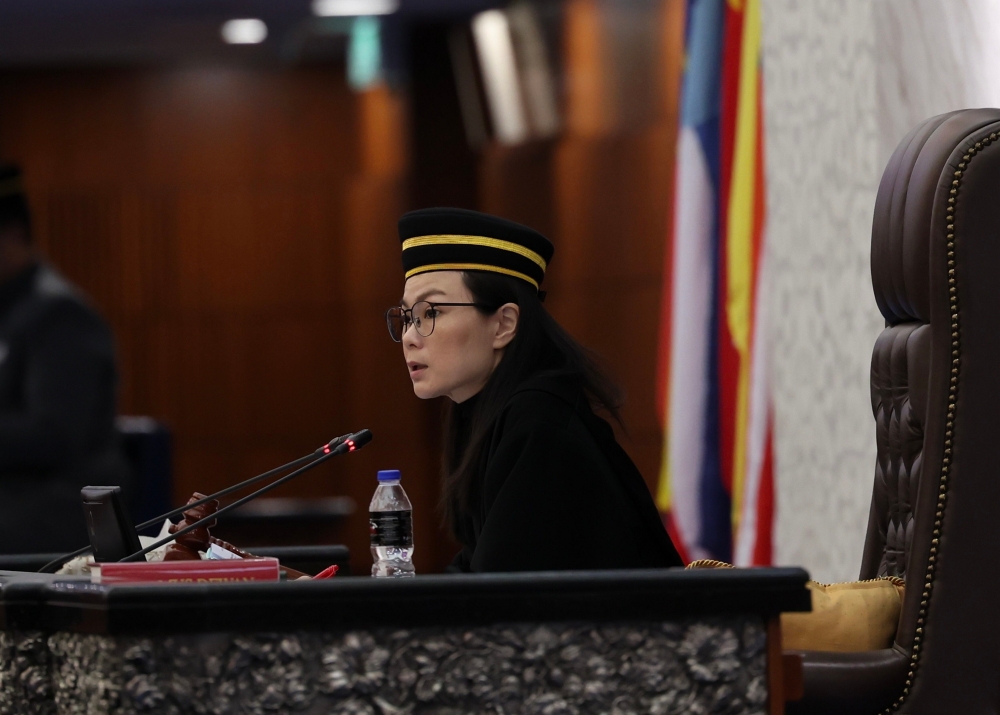 Deputy Dewan Rakyat Speaker Alice Lau had earlier suggested the PAS lawmaker submit a motion to express his discontent with Jelutong MP RSN Rayer after the DAP representative raised questions about news outlet Harakah’s unsettled debts in the House. — Bernama pic