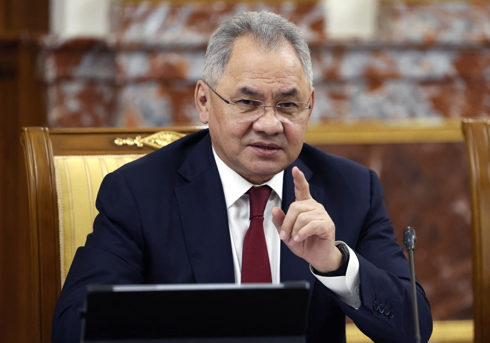 Sergei Shoigu, savagely criticised by mercenary chief Yevgeny Prigozhin until the latter was killed in a plane crash in August, has been shown several times this month in televised clips designed to project confidence about the state of Russia’s war inside Ukraine. — Sputnik Pool via AFP pic