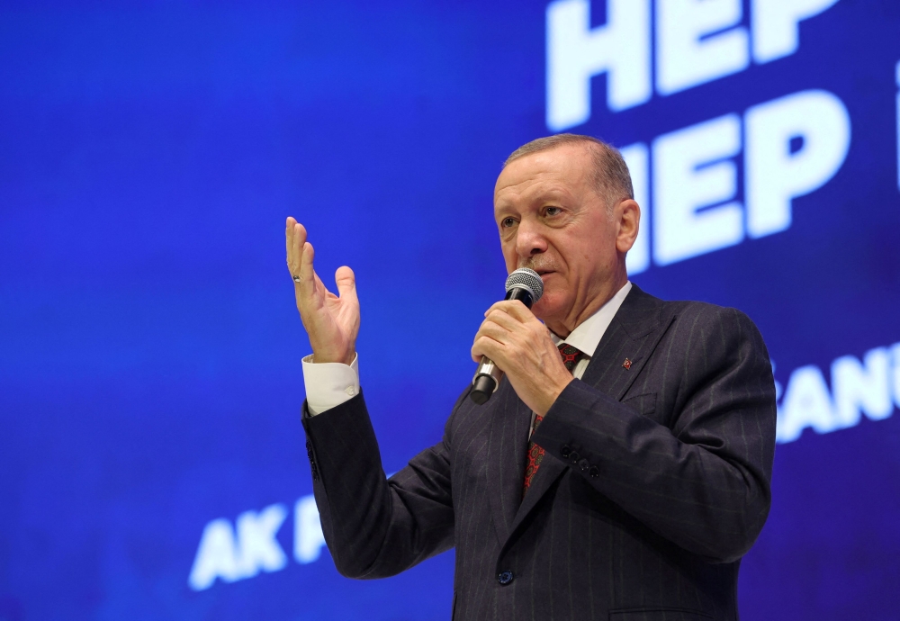 Turkish President Tayyip Erdogan called for reform of the United Nations, saying the Security Council needed to be reformed to be more inclusive. — Turkish Presidential Press Office handout via Reuters