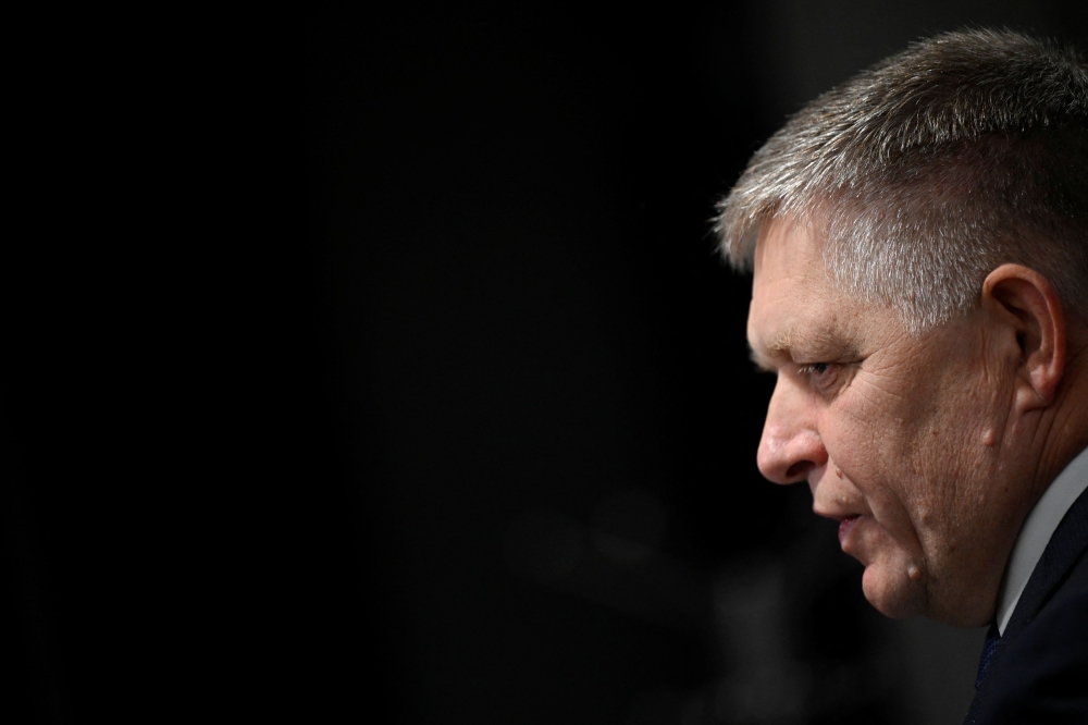 Leftist leader Robert Fico is returning to power for the fourth time after pledging in an election campaign to end military support for Ukraine and criticising sanctions on Russia. — Reuters pic