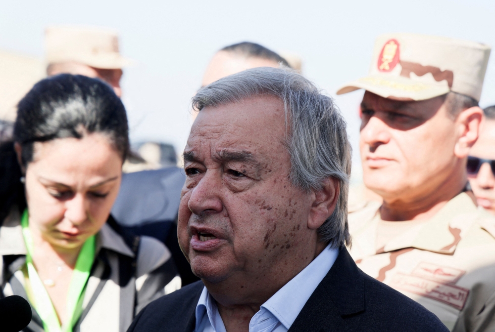 United Nations Secretary-General Antonio Guterres told the 15-member UN Security Council that it was vital to be clear that war has rules, starting with the fundamental principle of respecting and protecting civilians.— Reuters file pic