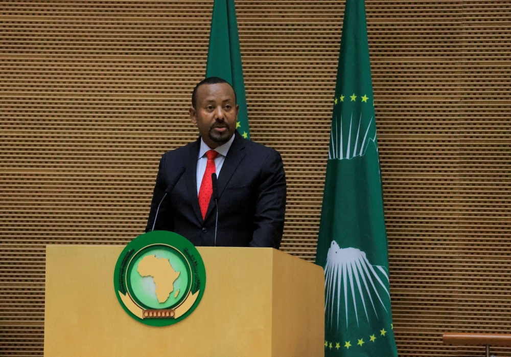 Ethiopian Prime Minister Abiy Ahmed said his country had no intent to invade other nations. — Reuters pic