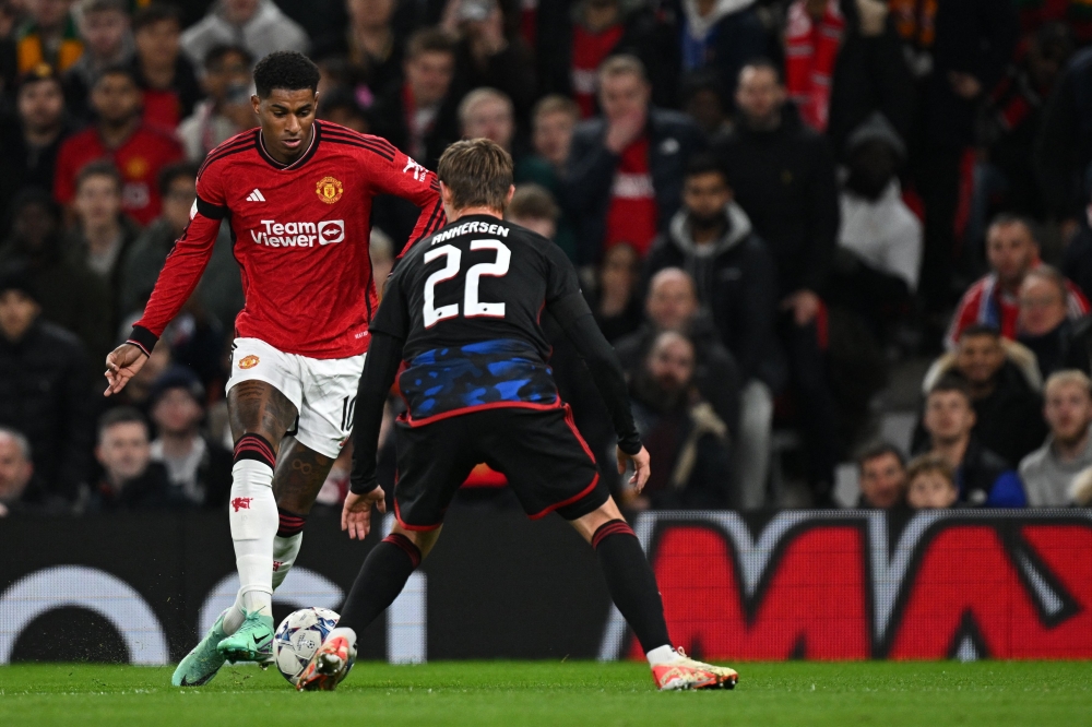 Manager Erik ten Hag predicted earlier this month that Rashford would soon be “on fire”, but the 25-year-old has failed to score for United since then, though he netted for England at Wembley. — AFP pic